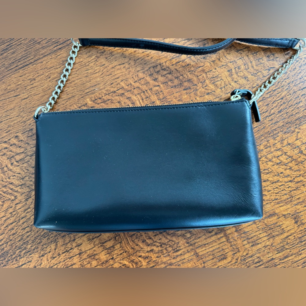 NWOT Kate Spade Black Sawyer Street Declan Crossbody with Gold Chain - Picture 5 of 9